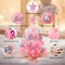 Mini Pink Christmas Tree 24-Inch (2FT) – Pre-Lit Tabletop Tree with 50 LED Lights, Gift Boxes & Ornaments – Small Pink Christmas Decor for Home & Office